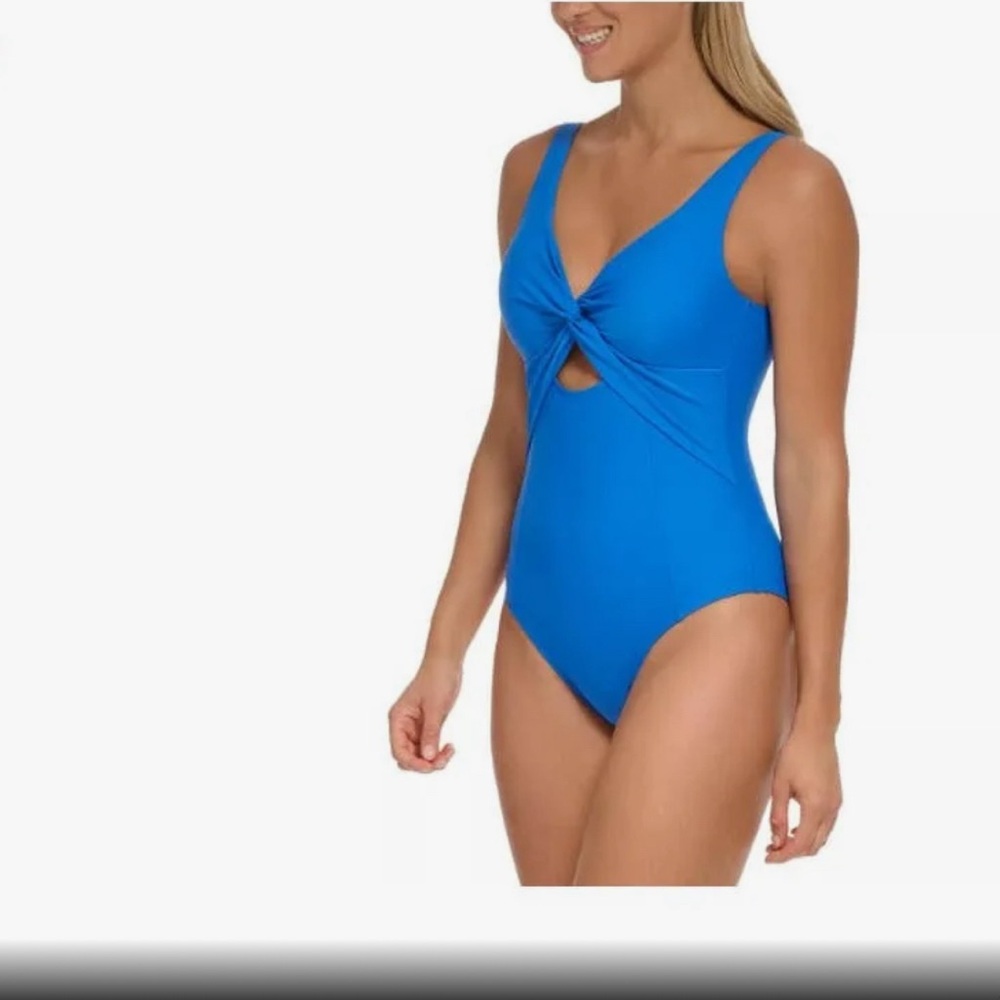 DKNY 1 piece swimsuit royal blue Size 10